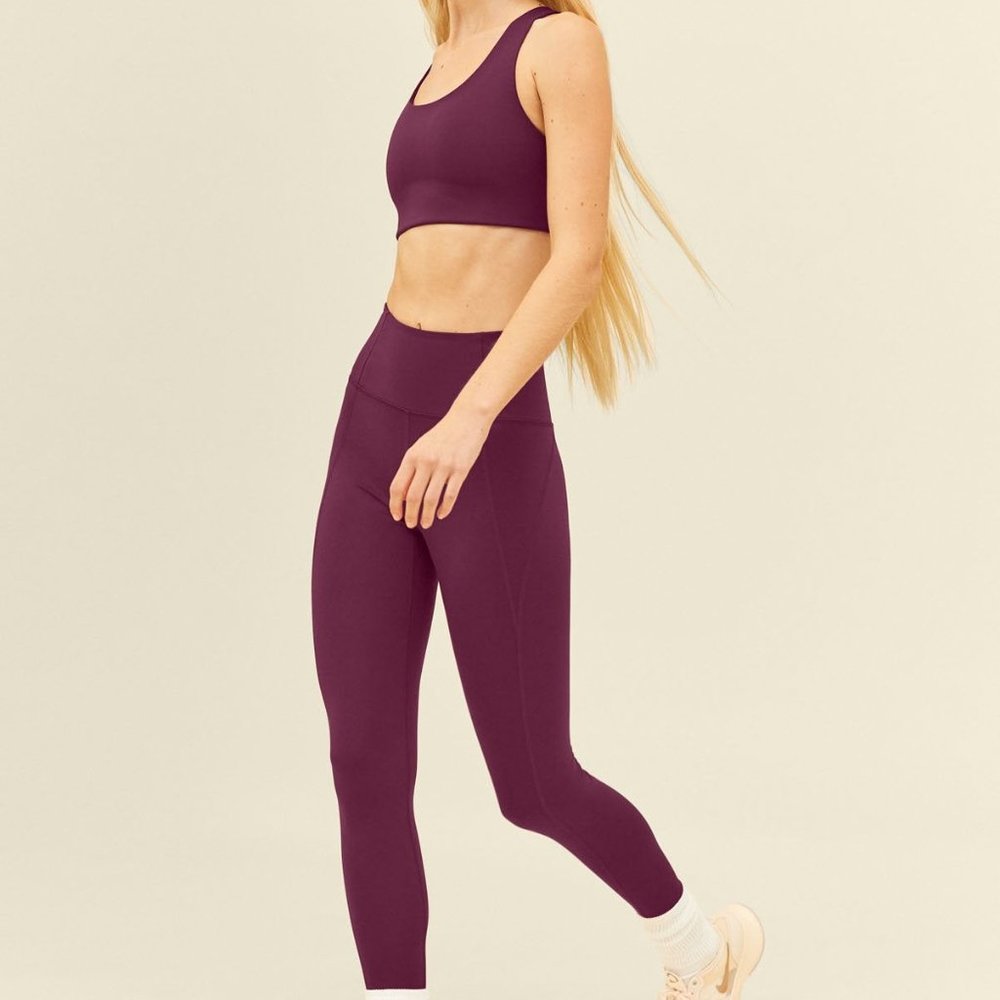 Girlfriend Collective high rise legging - Plum